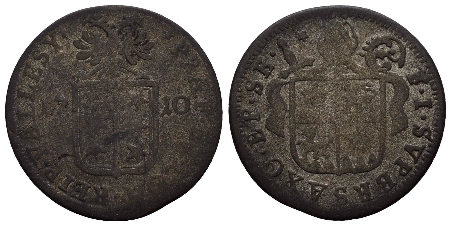 Alle Münzen: Wallis Batzen 1710 /2502 – Gebraucht aus Trimbach von Solothurn1