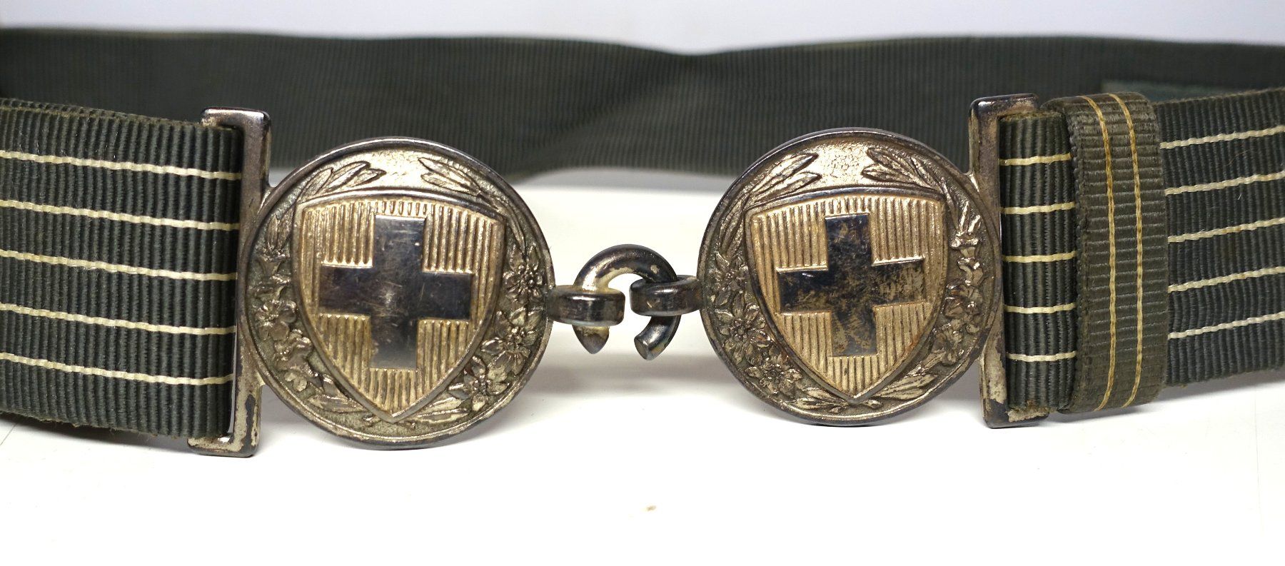 Uniformi: Offizier Gala Gürtel silbern Schweizer Armee Ord 40 – Usato da Kappelen venduto da Marmoe 1