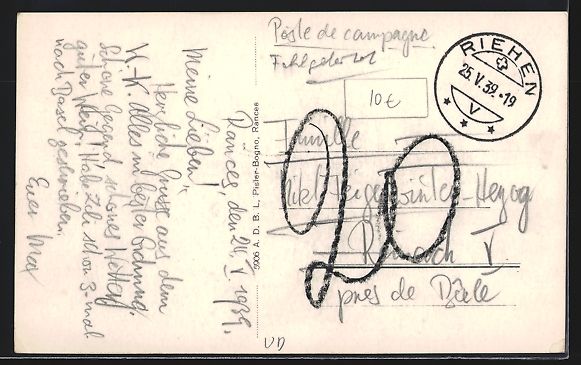 Cartoline postali: AK Rances, Strassenpartie mit Kirche – Usato da Berlin venduto da bartko-reher 1