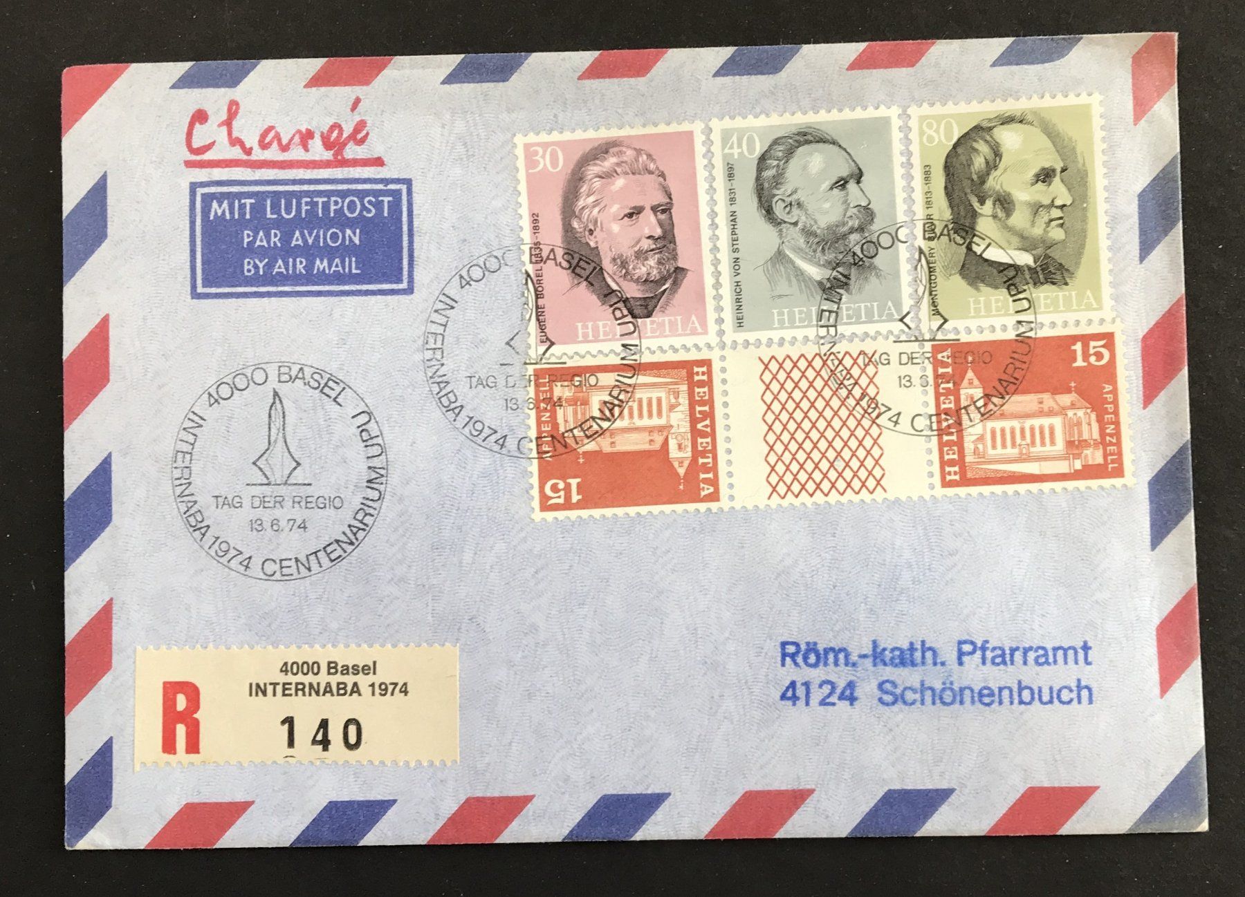Tutti i francobolli: BRIEFUMSCHLAG EINSCHREIBEN – Usato da Ostermundigen venduto da Kari1937