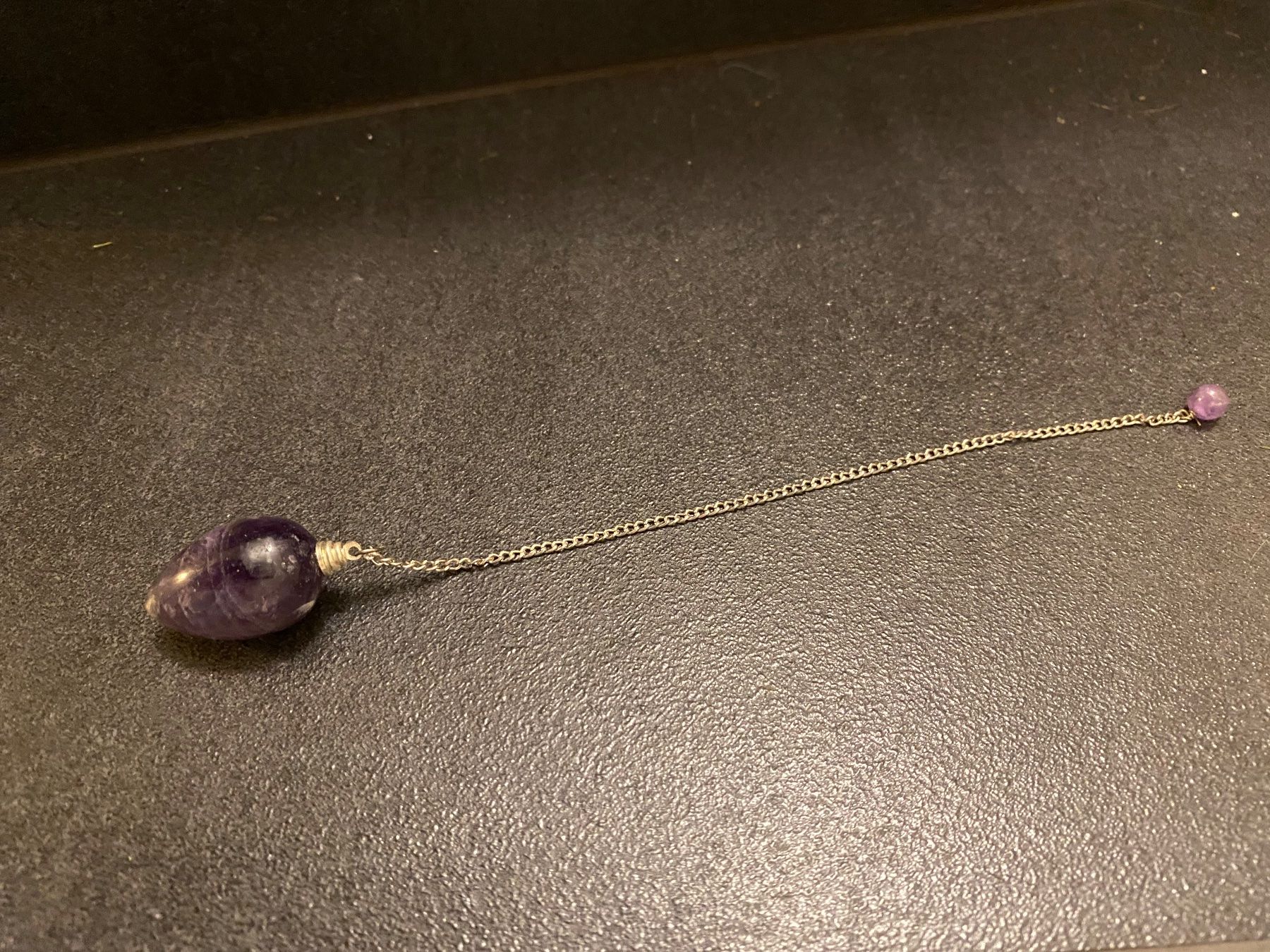 Minerali & Pietre curative: Amethyst Pendel mit Kette – Nuovo (secondo la descrizione) da Ebikon venduto da Radeon0 2