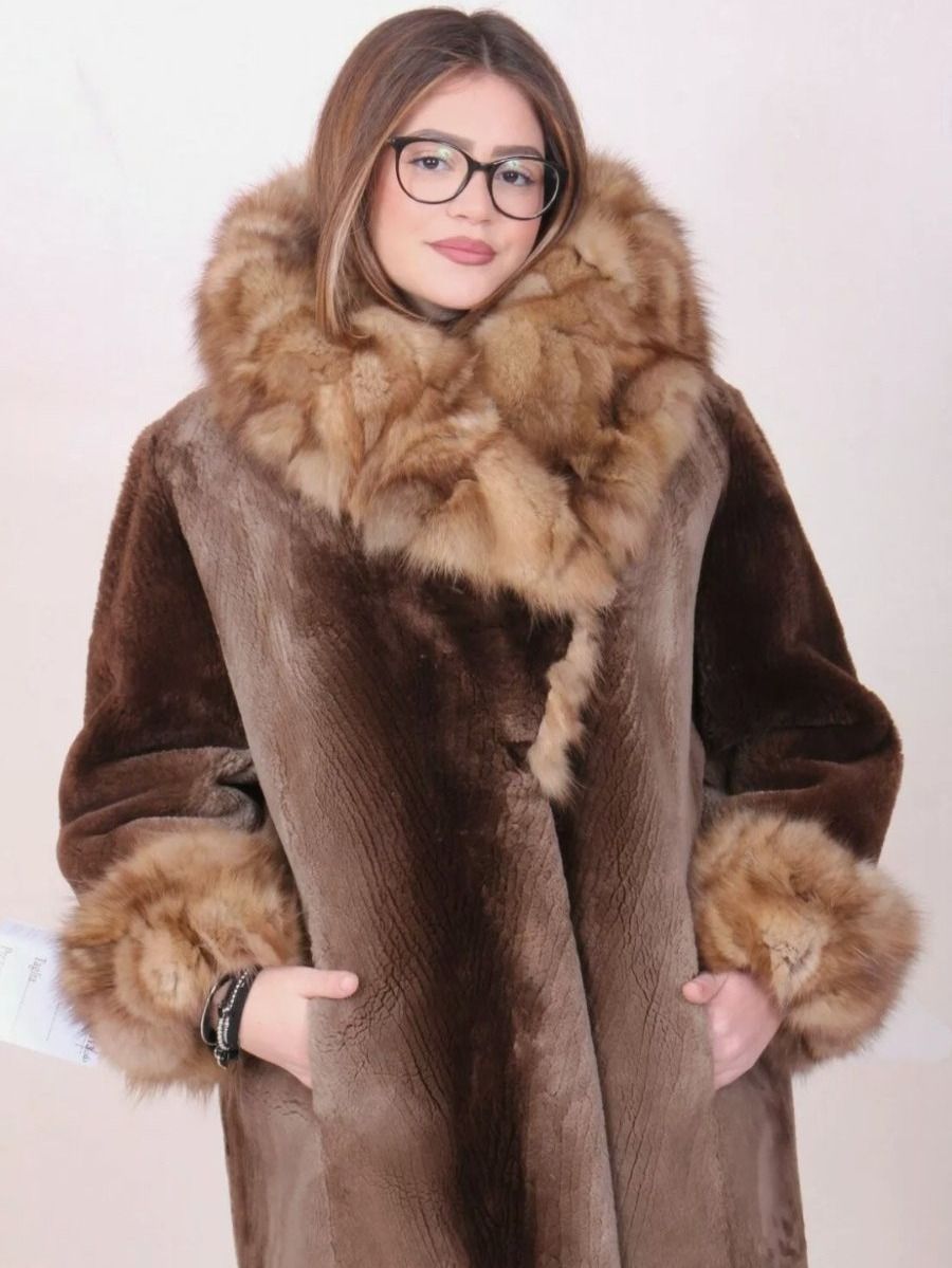 Mäntel: Zobel Pelz Mantel Kapuze 42 L sable – Neu (gemäss Beschreibung) aus Obergösgen von crystalfox 2