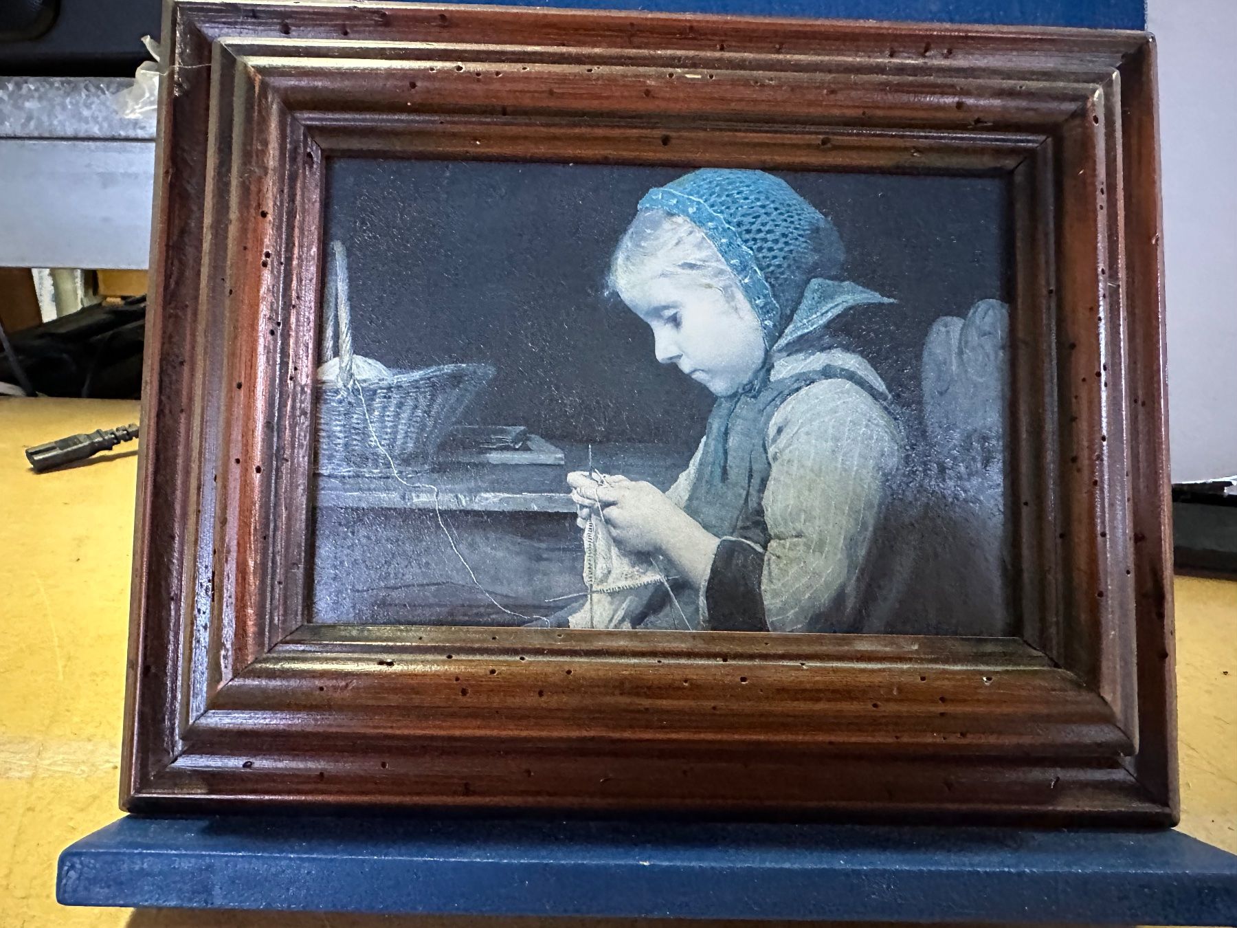 Poster & Bilder: Albert Anker - Strickendes Mädchen - Bucobild – Gebraucht aus Brügg BE von TSP02