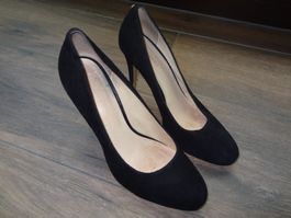 Escarpins noirs Cosmoparis en daim, taille 39, talons 7cm