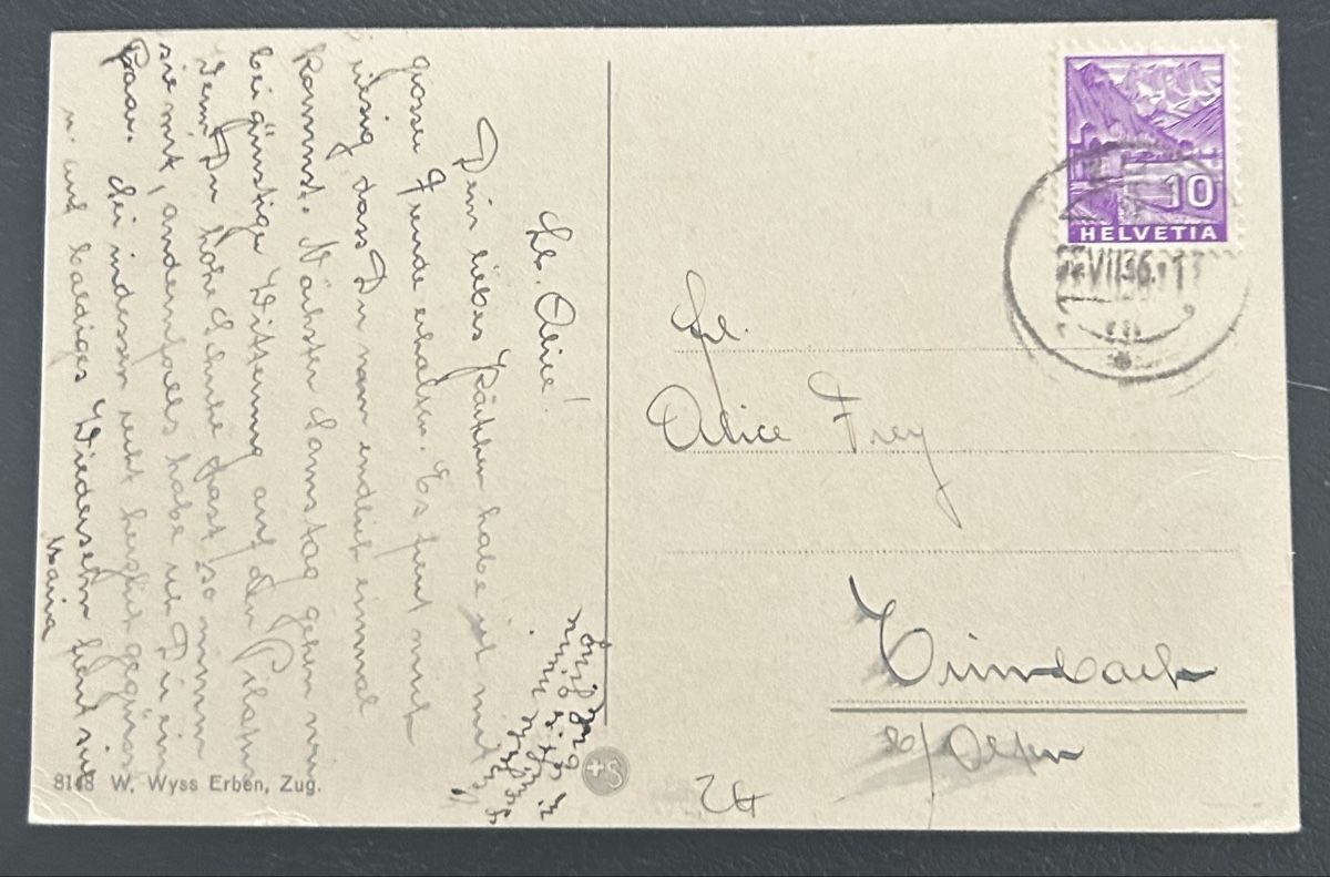 Cartoline postali: AK Zug  – Usato da Horw venduto da Tellbub 1