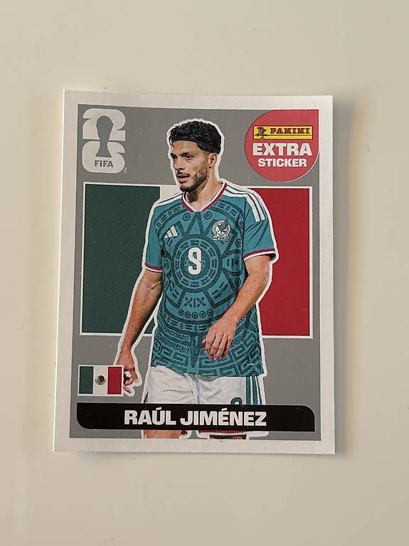 Panini Carte collezionabili: Raúl Jiménez Panini extra sticker argent – Usato da Bulle venduto da cha_t7gg