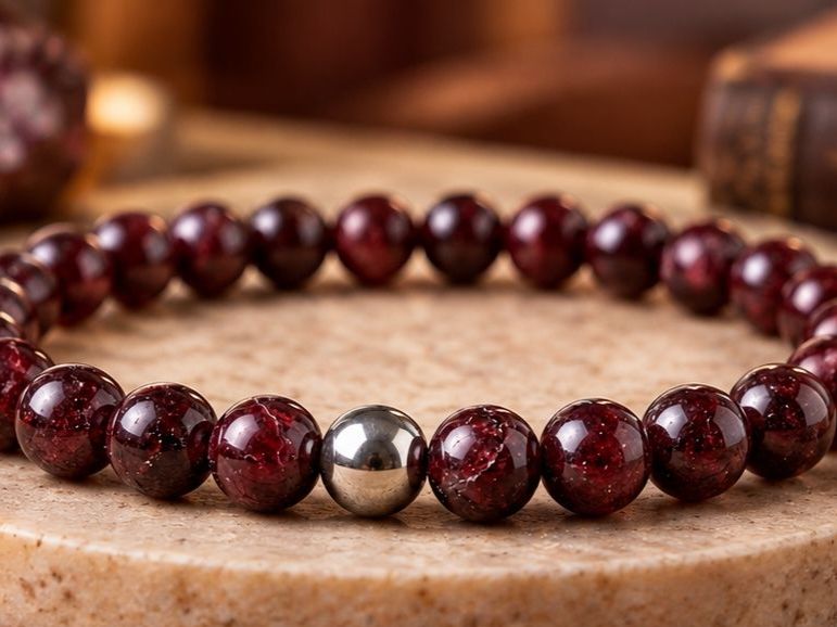 Bracelets: Armband Granat – Neuf avec emballage d'origine à Hemmental par Aureumgold 1