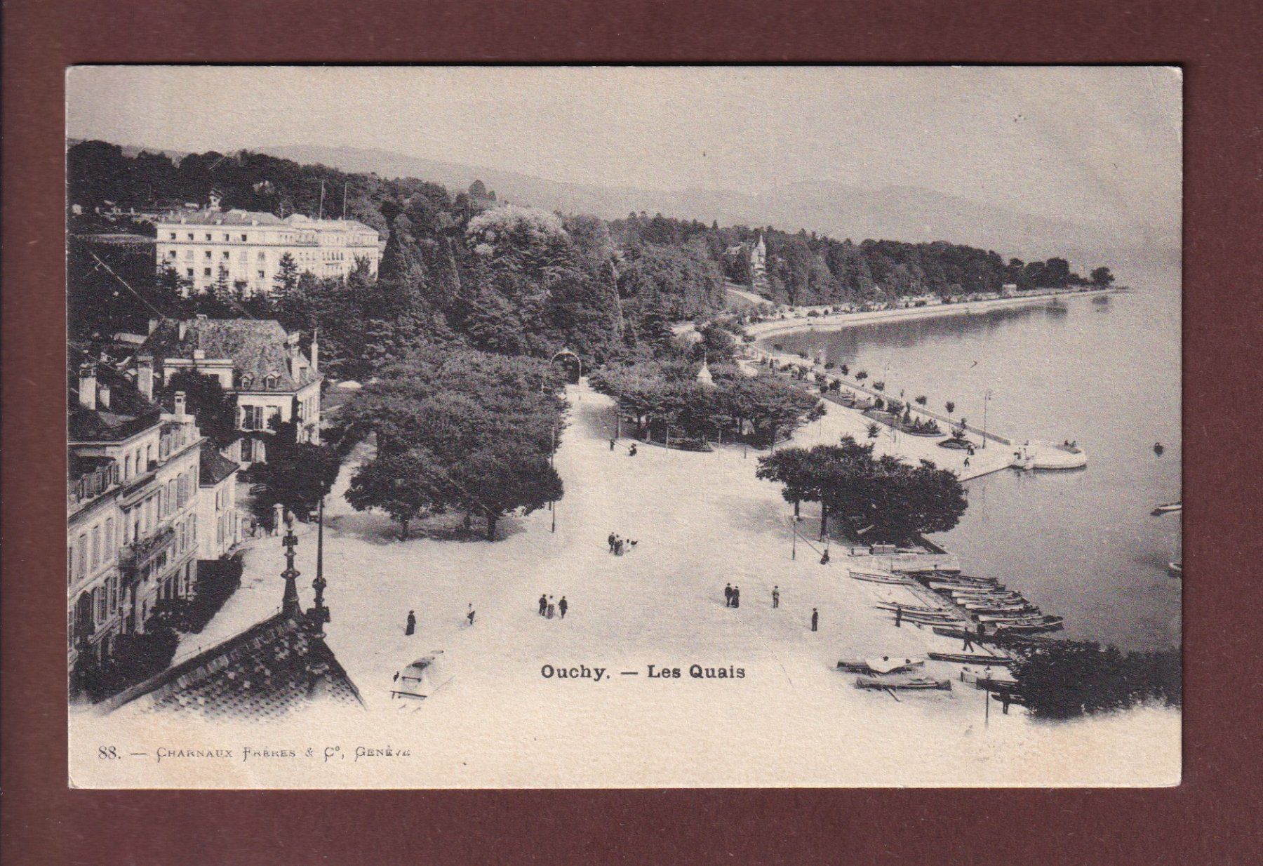 Ansichtskarten: LAUSANNE - Quai d'Ouchy – Gebraucht aus Pully von nicecards
