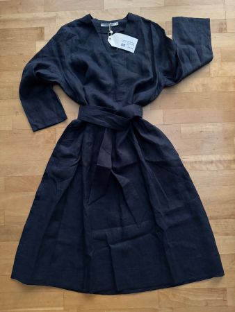Grapes&Waves schickes Linen Kleid in Marineblau NEU zu haben