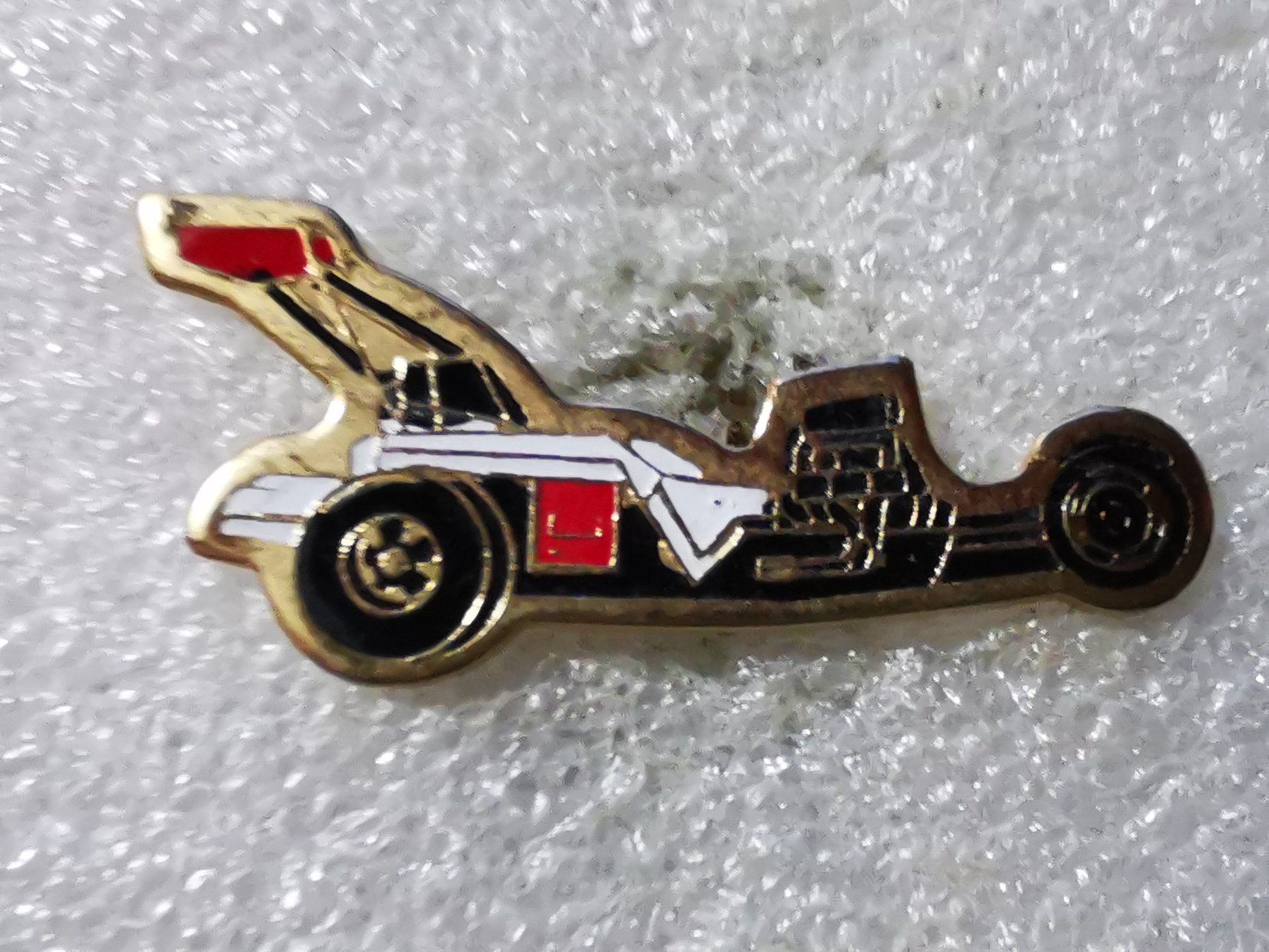 Placchette & Badge: Ansteckpin 192: Auto Dragster – Usato da Oppligen venduto da Pin-Fall-Shop