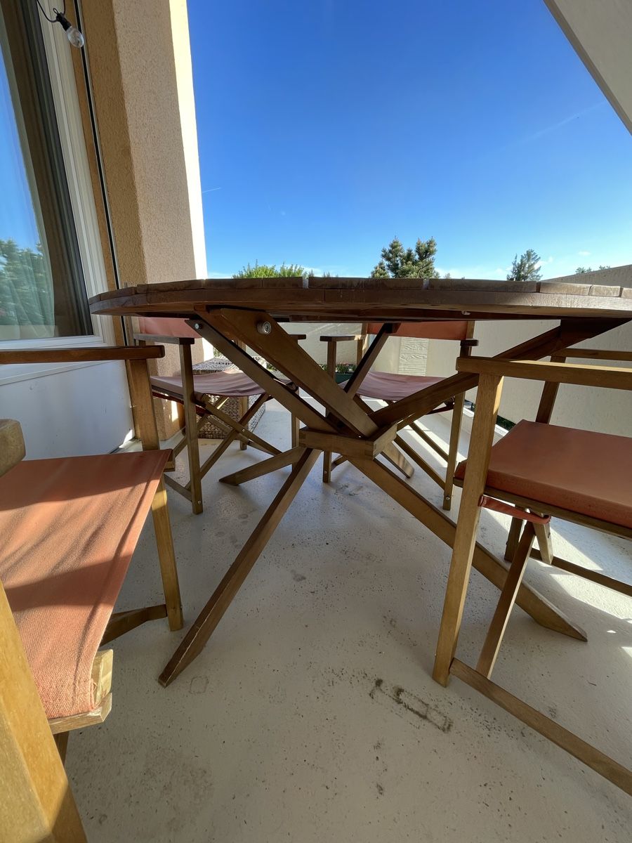 La Redoute Set di tavolo e panche: AMPM Gartentisch Set aus Holz mit 4 Sesseln – Usato da Schlieren venduto da Keluwei 3