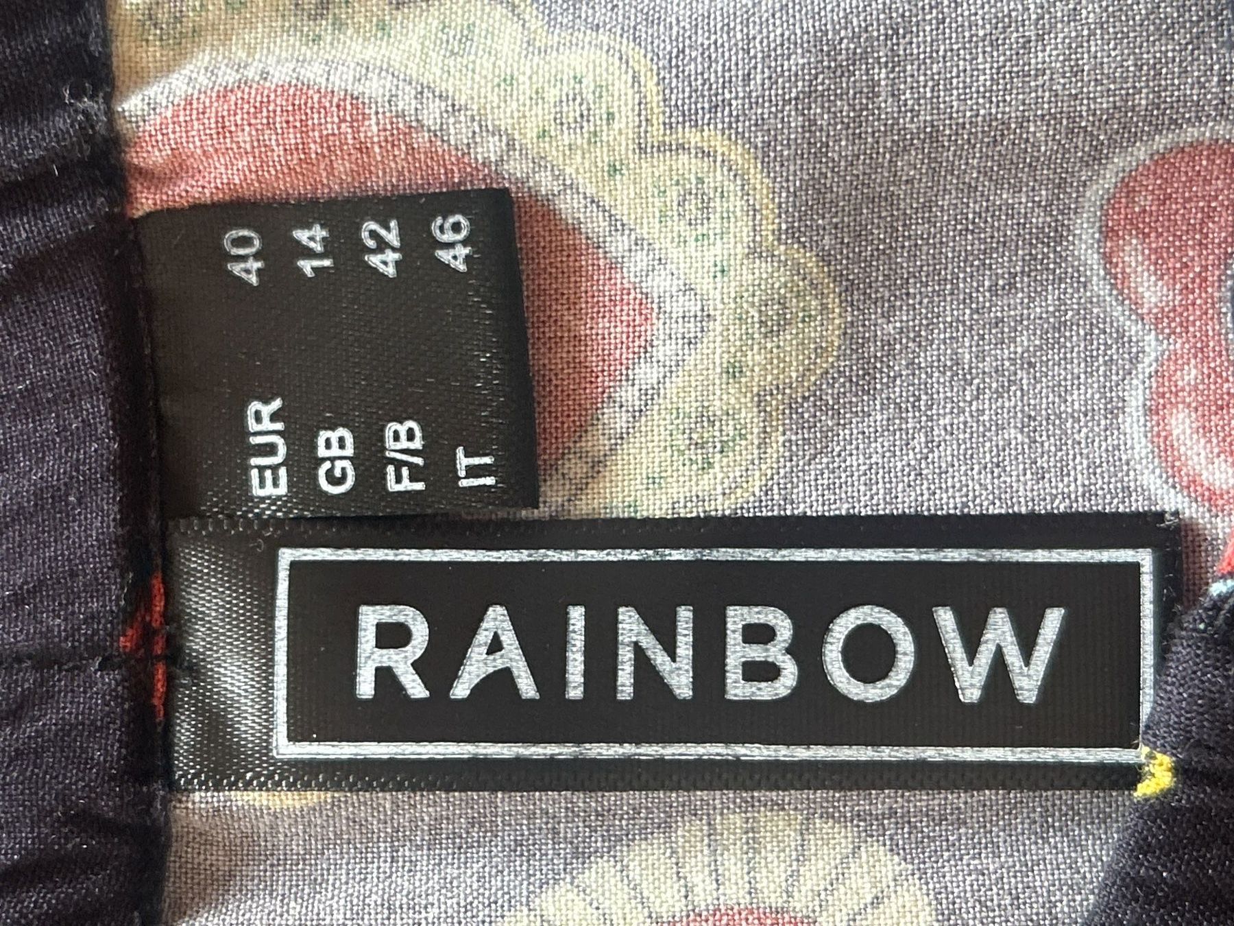 Rainbow Camicette: Langarm Blusenshirt schwarz mit Muster von Rainbow Gr. 40 – Usato da Brunnen venduto da Nala2929 5