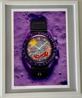 DEATH NYC Pop Art „Moonswatch & Dumbo“, Limited x/100 +cadre