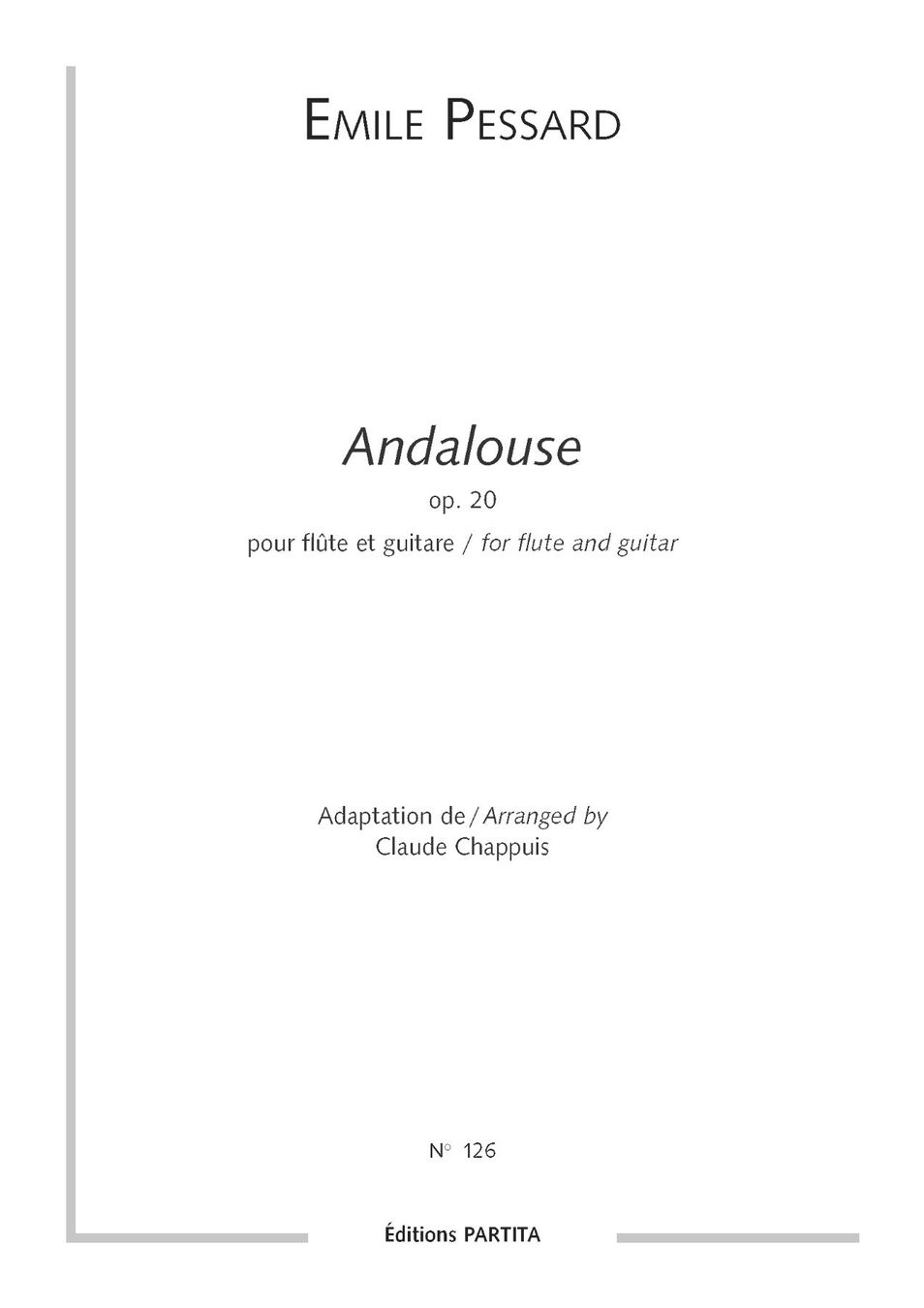 Bücher: E. PESSARD – Andalouse op. 20 – Neu und originalverpackt aus St-Blaise von partita-ch 1