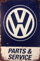 VW Blechschild Metallschild Volkswagen Golf GTI Touareg Polo