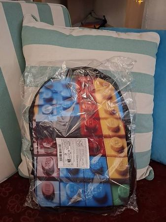 Rucksack Set Baustein Design, Neu