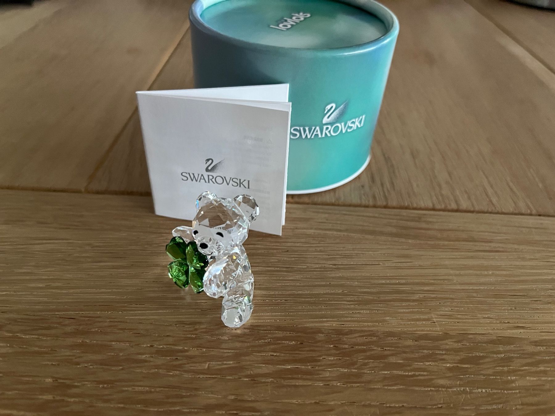 Swarovski Statuette: Swarovski Kris Bär mit Kleeblatt – Nuovo (secondo la descrizione) da Bülach venduto da Fjordi1225 1