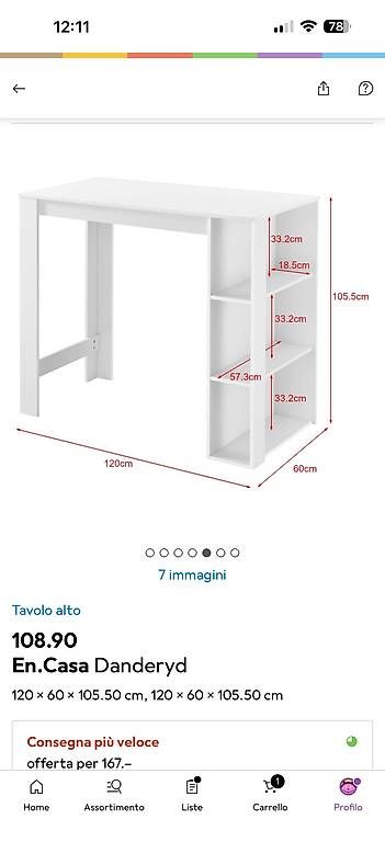 Tavoli: Vendo tavolo bar  – Usato da Osogna venduto da rai_2jsw