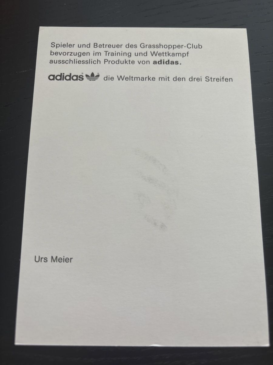 Autografi: Urs Meier GC – Usato da Uetendorf venduto da hoisle 1