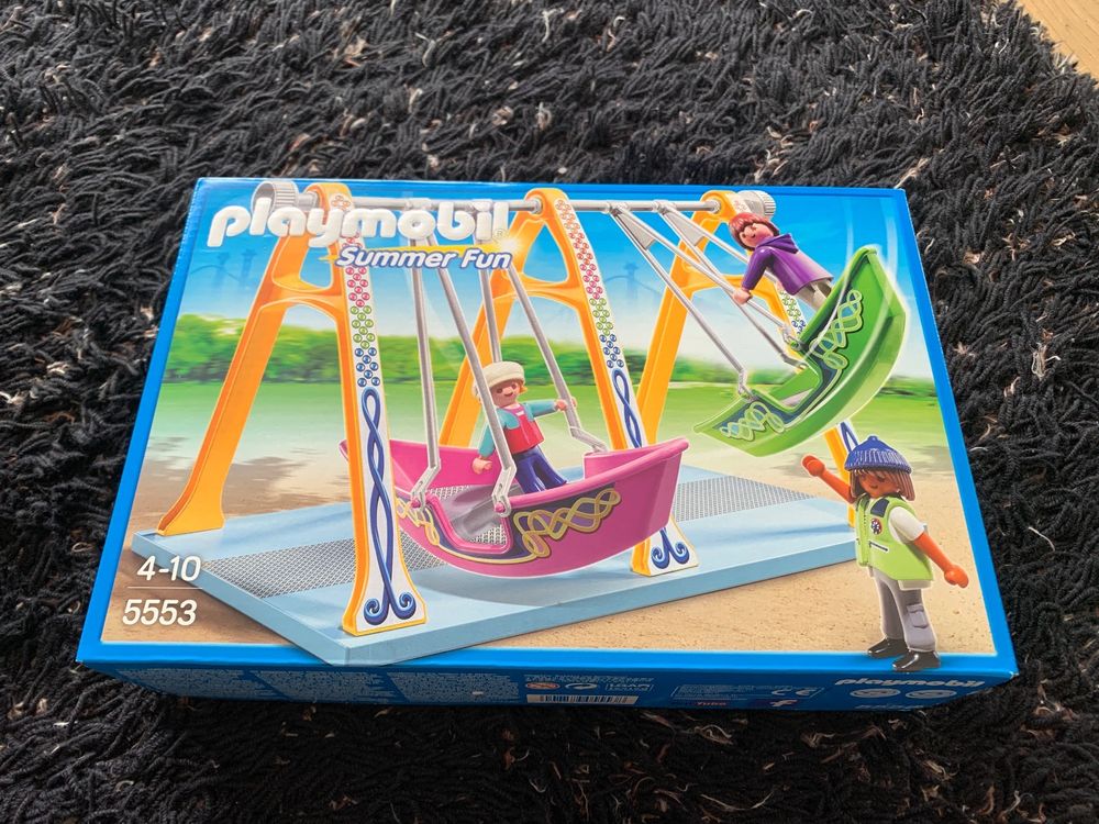 Playmobil 5553 - Balançoire De Bateau Pour Parc D'attractions - Pièce D'occasion En Excellent état