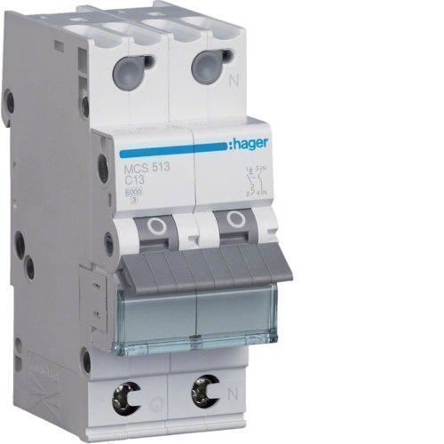 Hager Interruttori: Hager Leitungsschutzschalter 2Pol C13 13A MCS513 – Nuovo e nell'imballaggio originale da Villmergen venduto da Elektro-Mueller