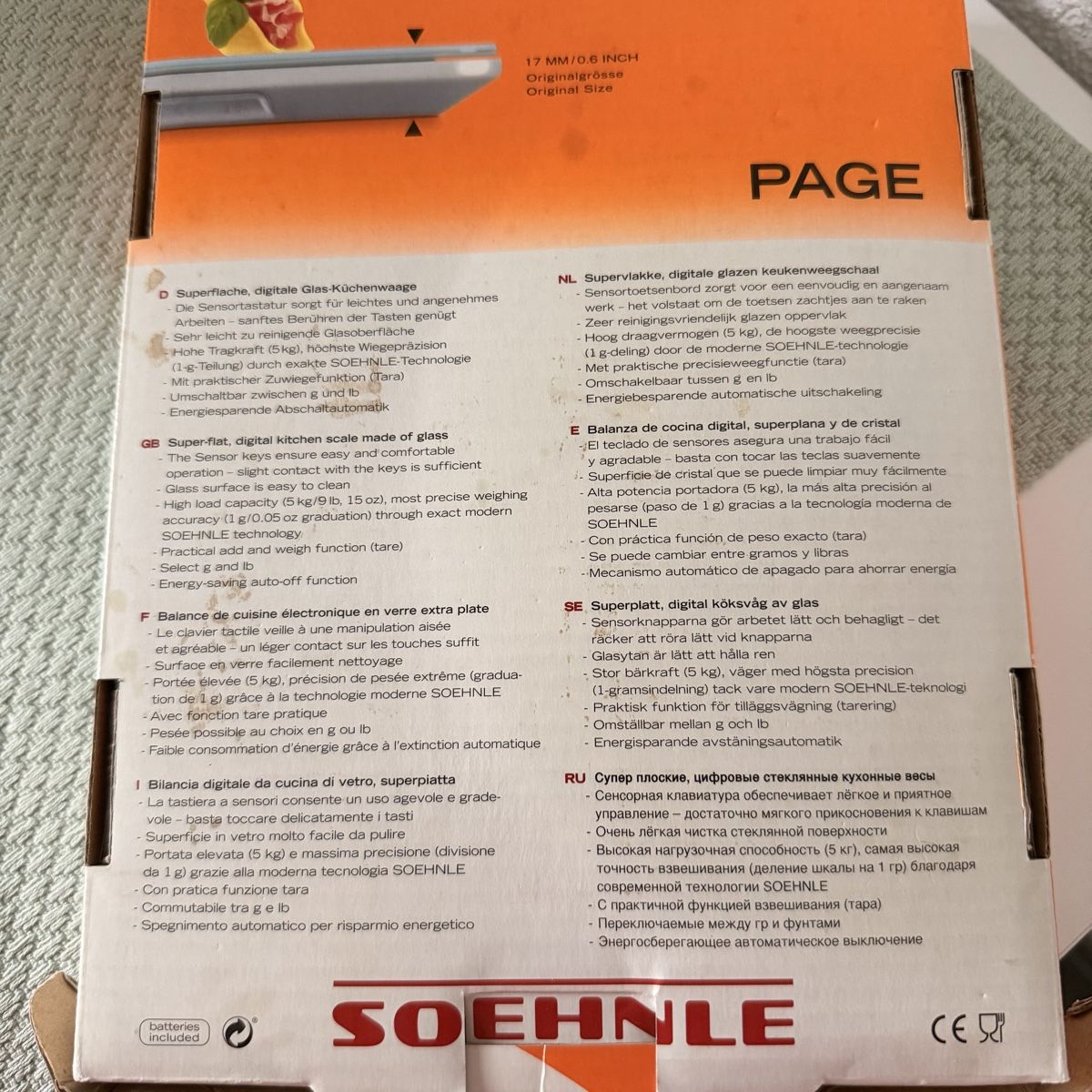 Soehnle Bilance da cucina: Soehnle - Küchenwaage – Usato da zürich venduto da may_yj9f 9