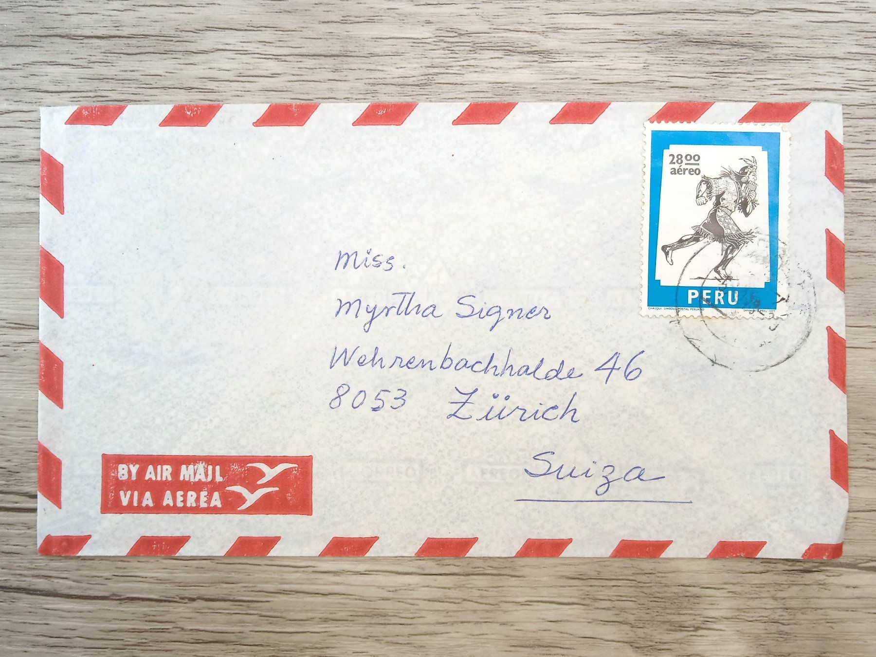 Tutti i francobolli: TR66 Enveloppe + Timbre Peru 1979 – Usato da Cousset venduto da Patrick_Collections
