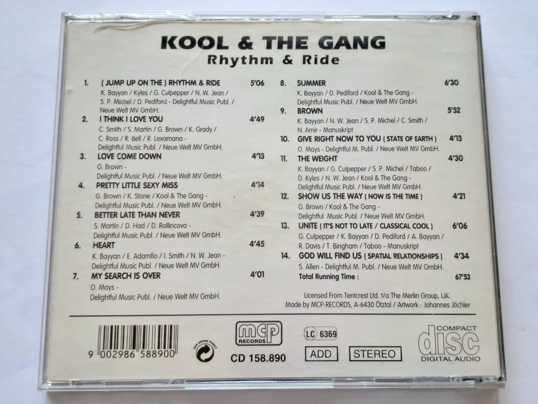 CD: Cd Kool & The Gang - Rythm & Ride  – Usato da Pully venduto da bro_n52j 1