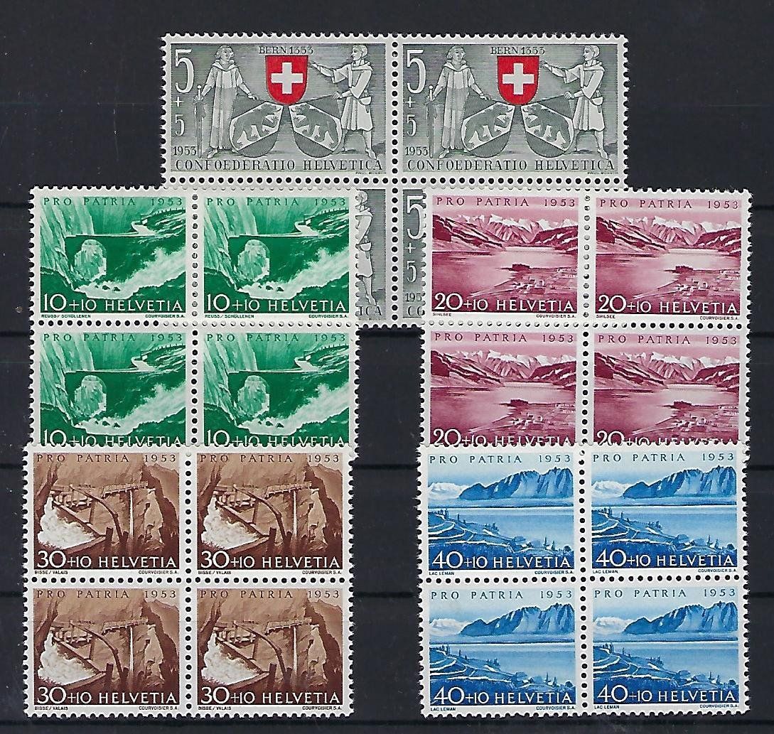 Tutti i francobolli: 1953  Patria Viererblocks postfrisch **   15421 – Usato da Lunden venduto da Animus999