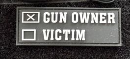 Klett-Patch Gun Owner, 7.5 x 2.8 cm