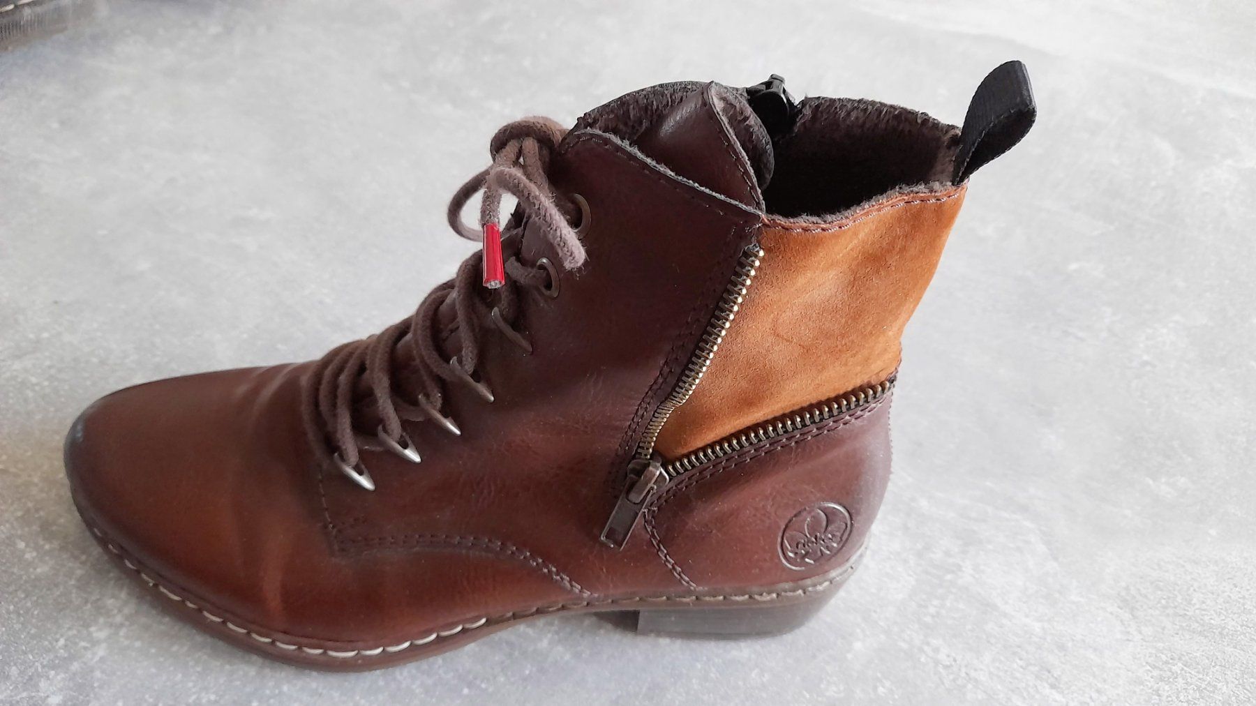 Rieker Scarpe da donna: Elegante braune Boots Rieker – Usato da Schaffhausen venduto da col_t6cz 1