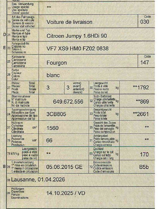 Citroën Veicoli commerciali: Citroën Jumpy 1.6HDi 90 – Usato da Lausanne venduto da OF_Lausanne 9