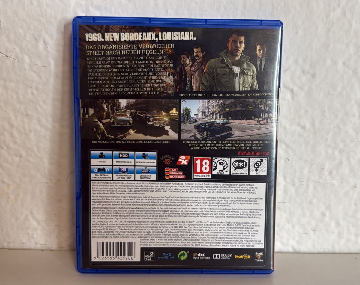 Sony Giochi: Mafia III PS4/PS5 game – Usato da Ehrendingen venduto da bubulence 1