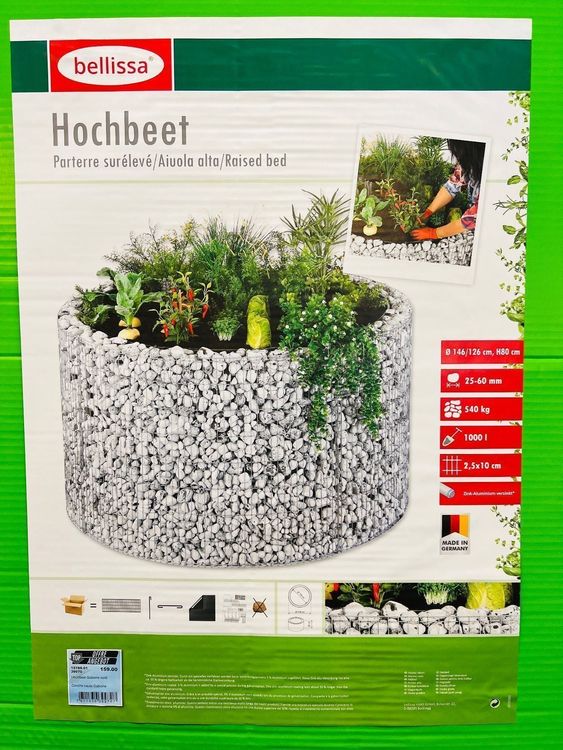 Hochbeet Gabione rund von Bellissa Kaufen auf Ricardo