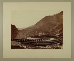 MONCENISIO CURVA DELLA FERROVIA FELL, ITALIEN, ITALIA, FOTO