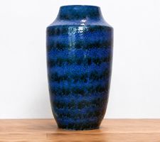 XL Bay Keramik Fat Lava Vase 114/40 Blau Grün 70er WGP