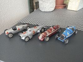 4x Gran-Prix-Rennwagen - 1/43 - Brumm