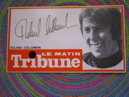 ROLAND COLLOMBIN STICKER MIT DRUCK-AUTOGRAMM SELTEN ANTIK