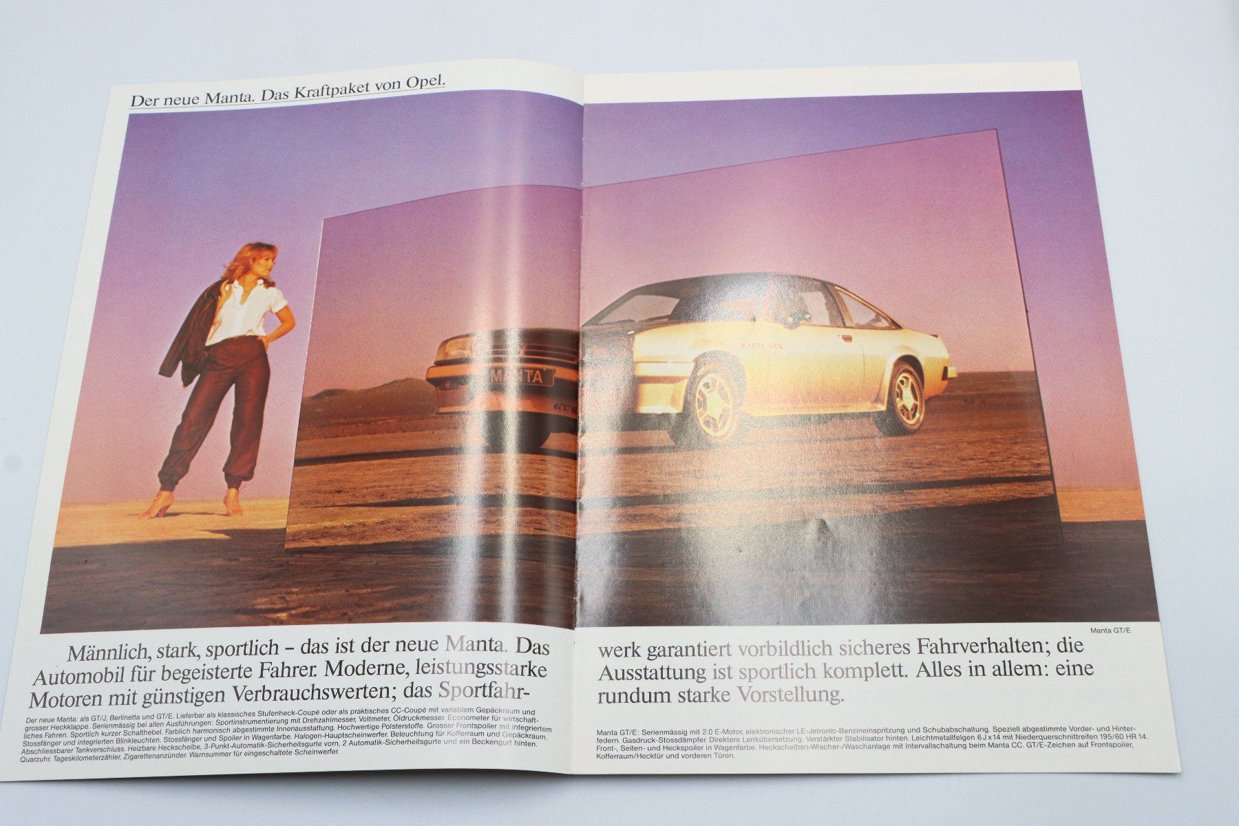 Opel Documenti: Opel Manta 1982 Prospekt – Usato da Bühl b.Aarberg venduto da Collectorpassions 2