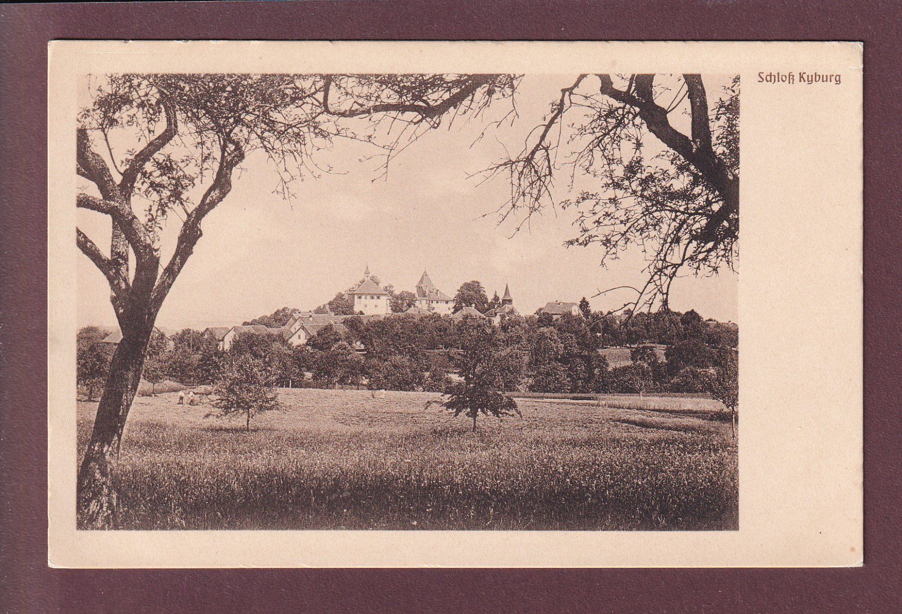 Ansichtskarten: SCHLOSS KYBURG – Gebraucht aus Pully von nicecards