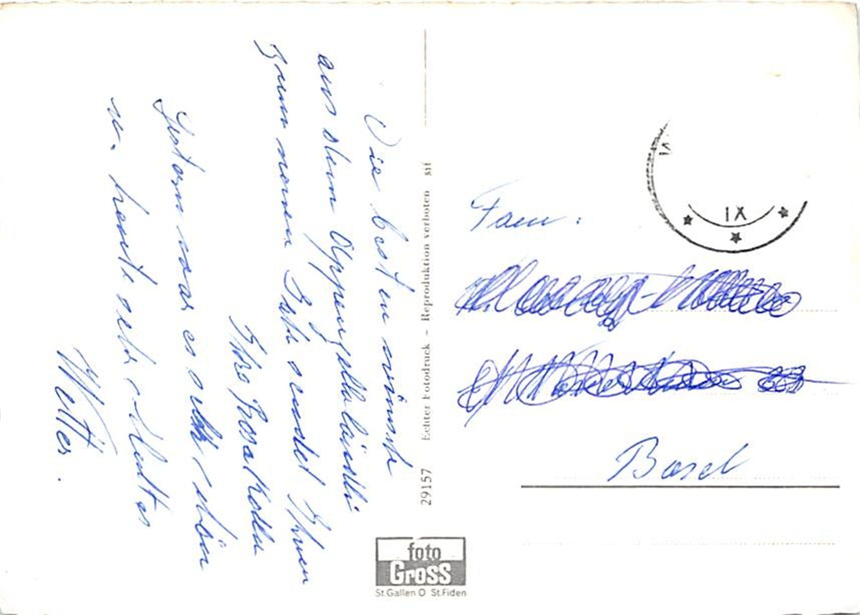 Cartoline postali: Waldstatt, Blick zum Säntis – Usato da Ottikon b.Kemptth. venduto da Neptun1974 1