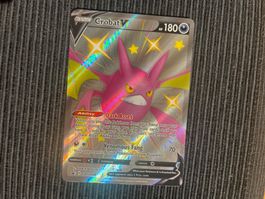 Pokemon Crobat V Shiny Promo SWSH098 near Mint