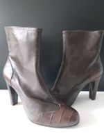 👢🤎 MADELEINE Bottines en cuir marron pointure 39 🤎👢