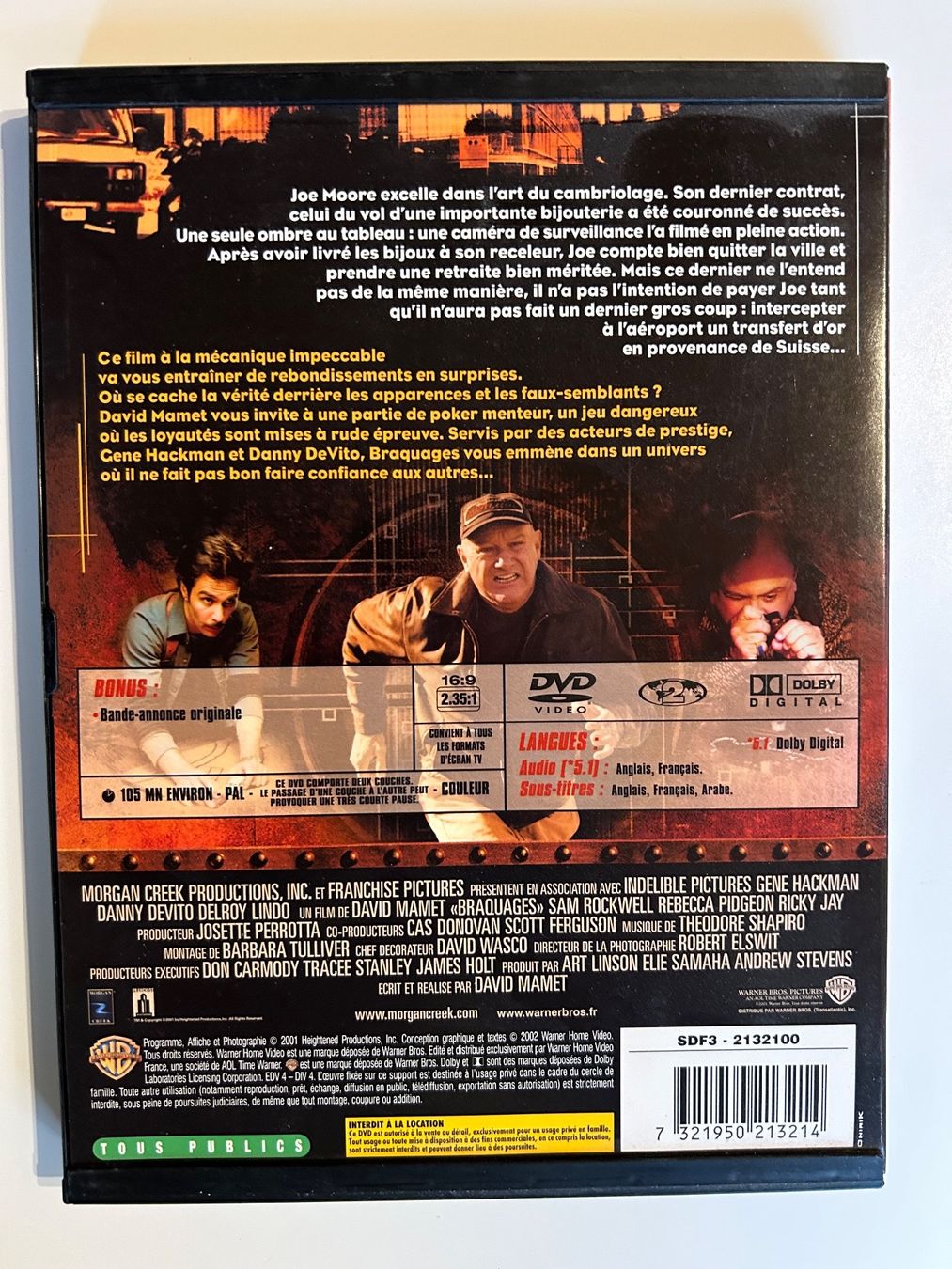 Tutti i DVDs: BRAQUAGES (GENE HACKMAN) – Usato da St-Cierges venduto da Crisi53 1