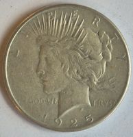 USA 1 Dollar 1925 Peace Dollar – 900er Silber ab 1 Fr !!