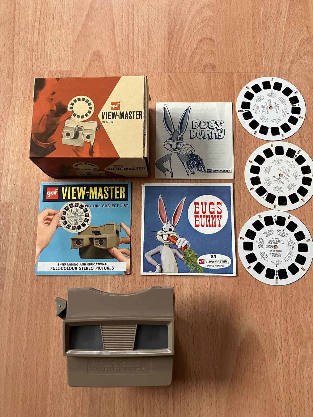 View-master Spielzeuge: Viewmaster Viewer + 3 Reel set Bugs Bunny – Gebraucht aus Zürich von Classic_Collection_Zurich