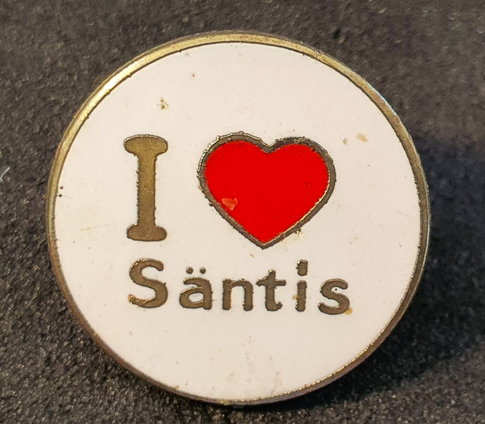 Placchette & Badge: CC525 - Pin Herz I Like Säntis – Usato da Reinach BL venduto da Boston-Verkauf