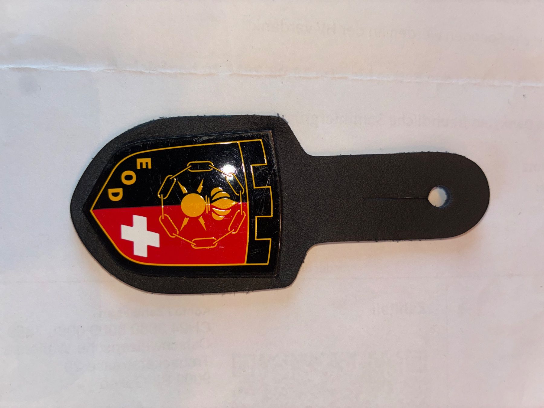Schweizer Armee Placchette & Badge: Abzeichen EOD. Festungswachtkorps – Usato da Oberiberg venduto da stab