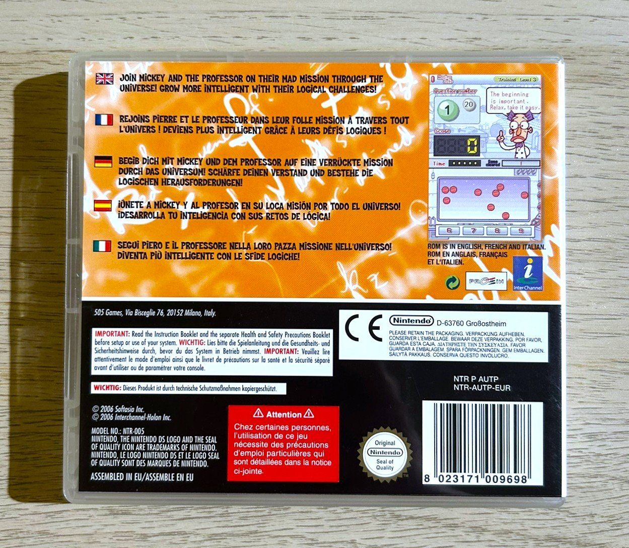Nintendo Giochi: The Professor's Brain Trainer Logic Nintendo DS – Usato da St. Gallen venduto da Alpine.Arcade 1