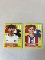 Panini 2 Sticker: Ali Jasim, David Møller Wolfe